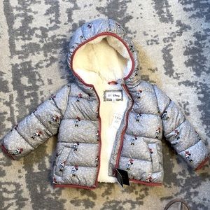 NWT Gap Disney Minnie Mouse puffer coat size 3T